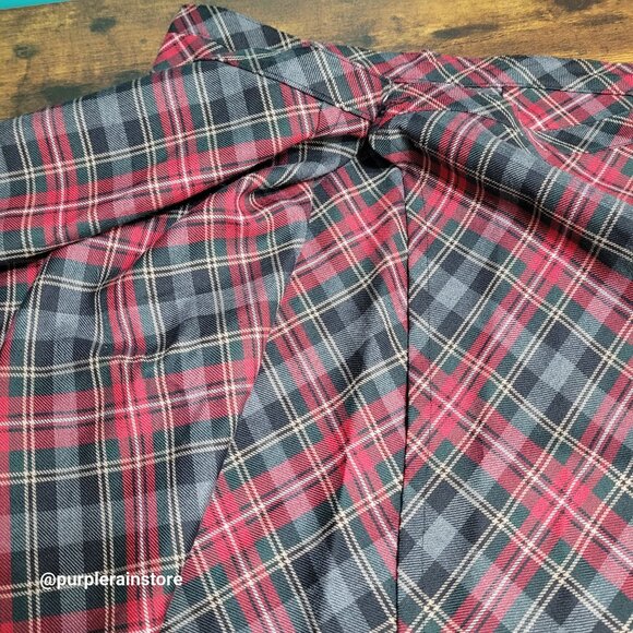 Vtg Willow Bay Tartan Plaid Wrap Skirt Size 14 Preppy 80's 90's Academia - Picture 4 of 10